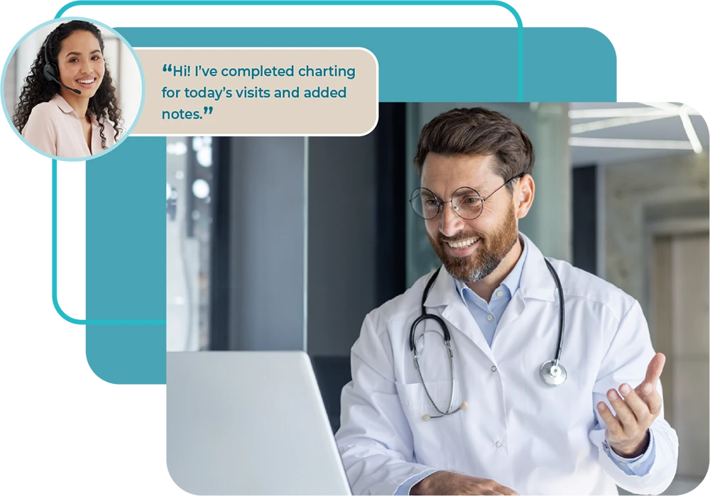 Allied Health Virtual Assistant supporting healthcare providers remotely to improve patient care and reduce admin workload