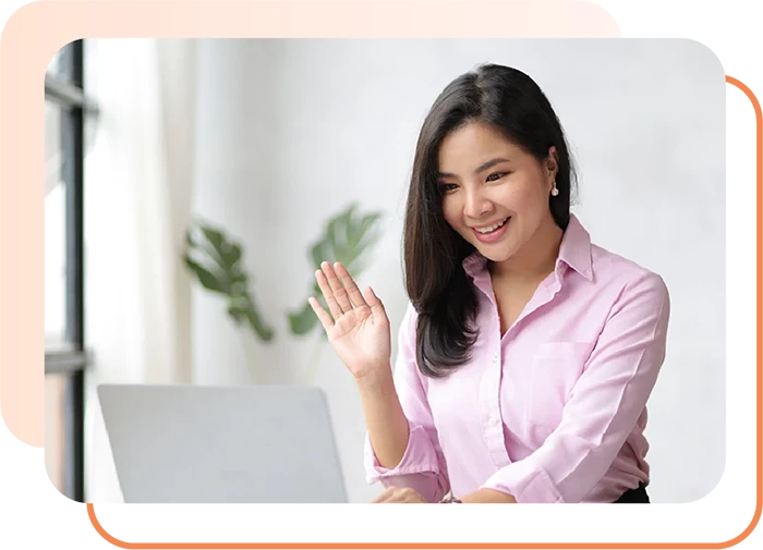 Healthcare professional coordinating schedules and documentation with remote staff for a busy medical practice